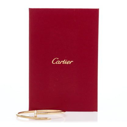 Cartier 18K Yellow Gold Diamond Small Juste Un Clou Bracelet 15 4 of 4
