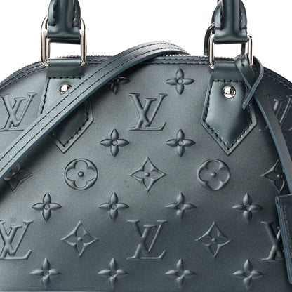 Louis Vuitton Calfskin Alma BB H27 Steel Blue 7 of 9