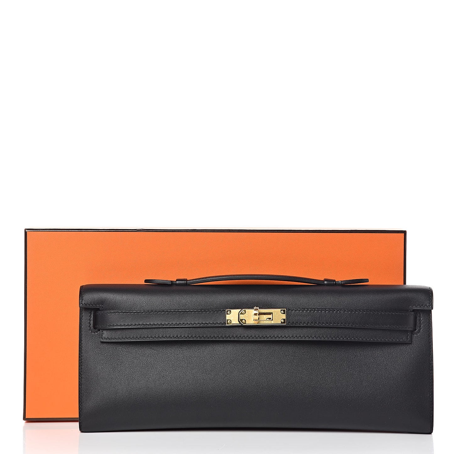 Swift Kelly Cut Clutch Pochette Black