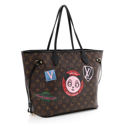 Louis Vuitton Monogram World Tour Neverfull MM 3 of 11