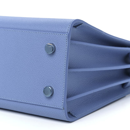 Saint Laurent Grained Calfskin Small Sac De Jour Light Blue 12 of 12