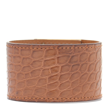 Hermes Matte Alligator Kelly Dog Bracelet T2 Alezan 3 of 7