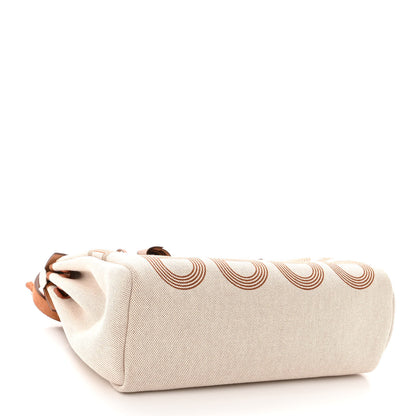 Hermes H Plume Canvas Vache Hunter Circuit 24 Herbag Zip Retourne 31 Fauve Ecru Beige 4 of 10