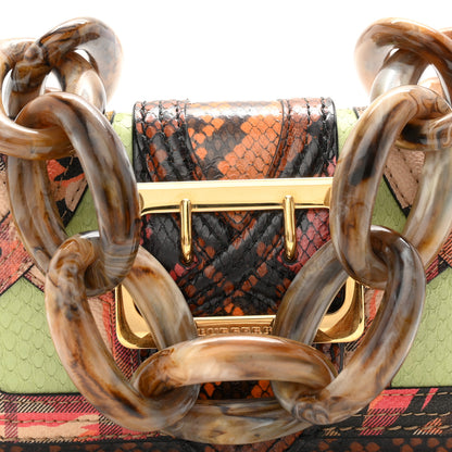 Burberry Calfskin Snakeskin Resin Madison Buckle Chain Bag Multicolor 9 of 11