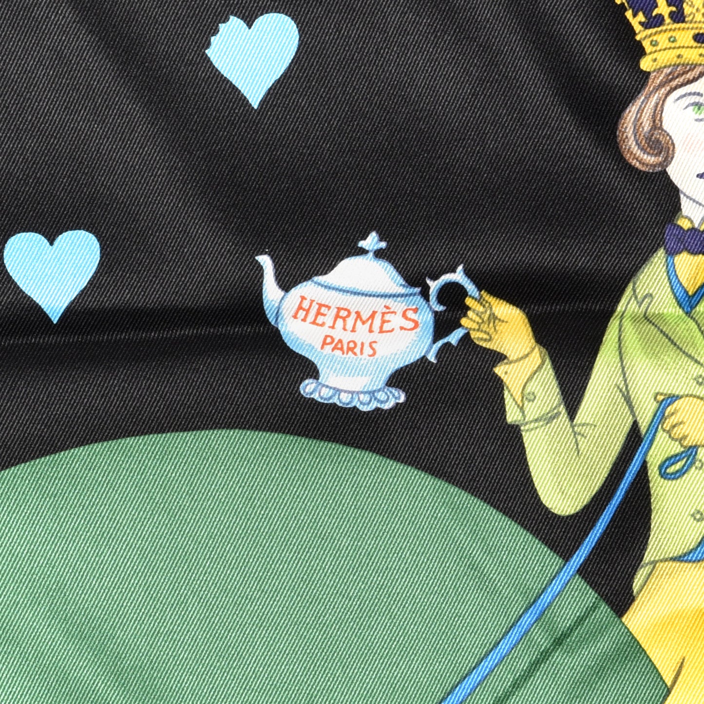 Silk Tea Time Scarf 70 Black