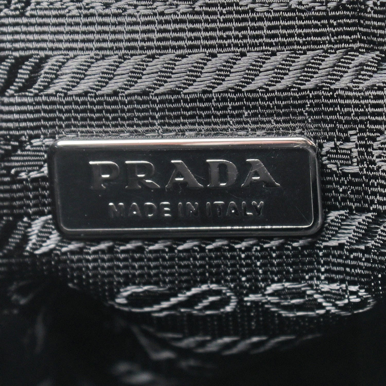 Prada Tessuto Nylon Daino Shoulder Bag Black 7 of 8