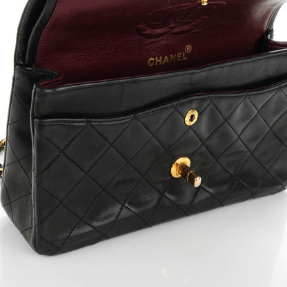 Chanel Lambskin Quilted Small Double Flap Black 9 of 10