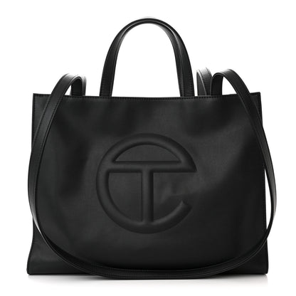 Telfar Vegan Leather Medium Shopping Bag Black 1 of 11
