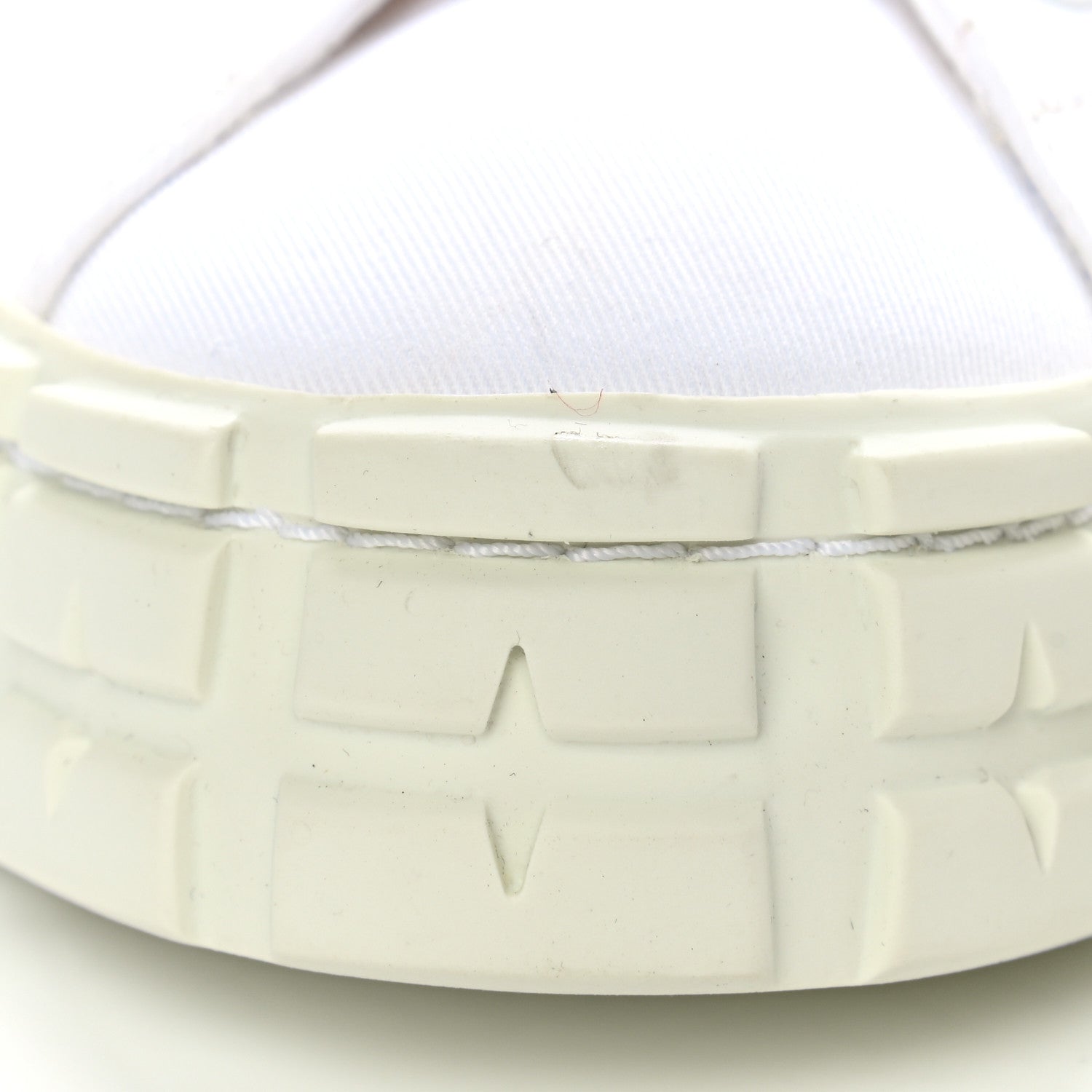 Prada Gabardine Triangle Logo Wheel 35mm Sneakers 38 White 3 of 11