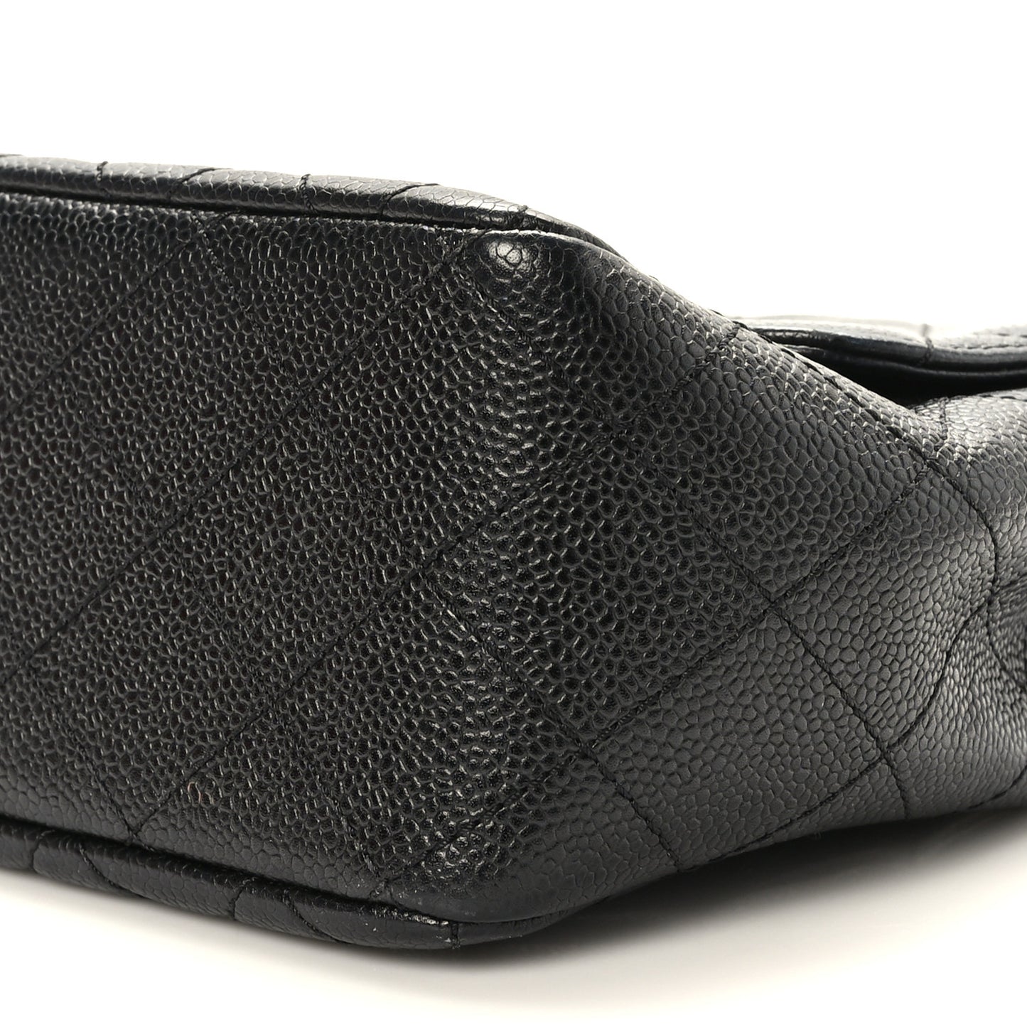 Caviar Quilted Jumbo Single Flap Black