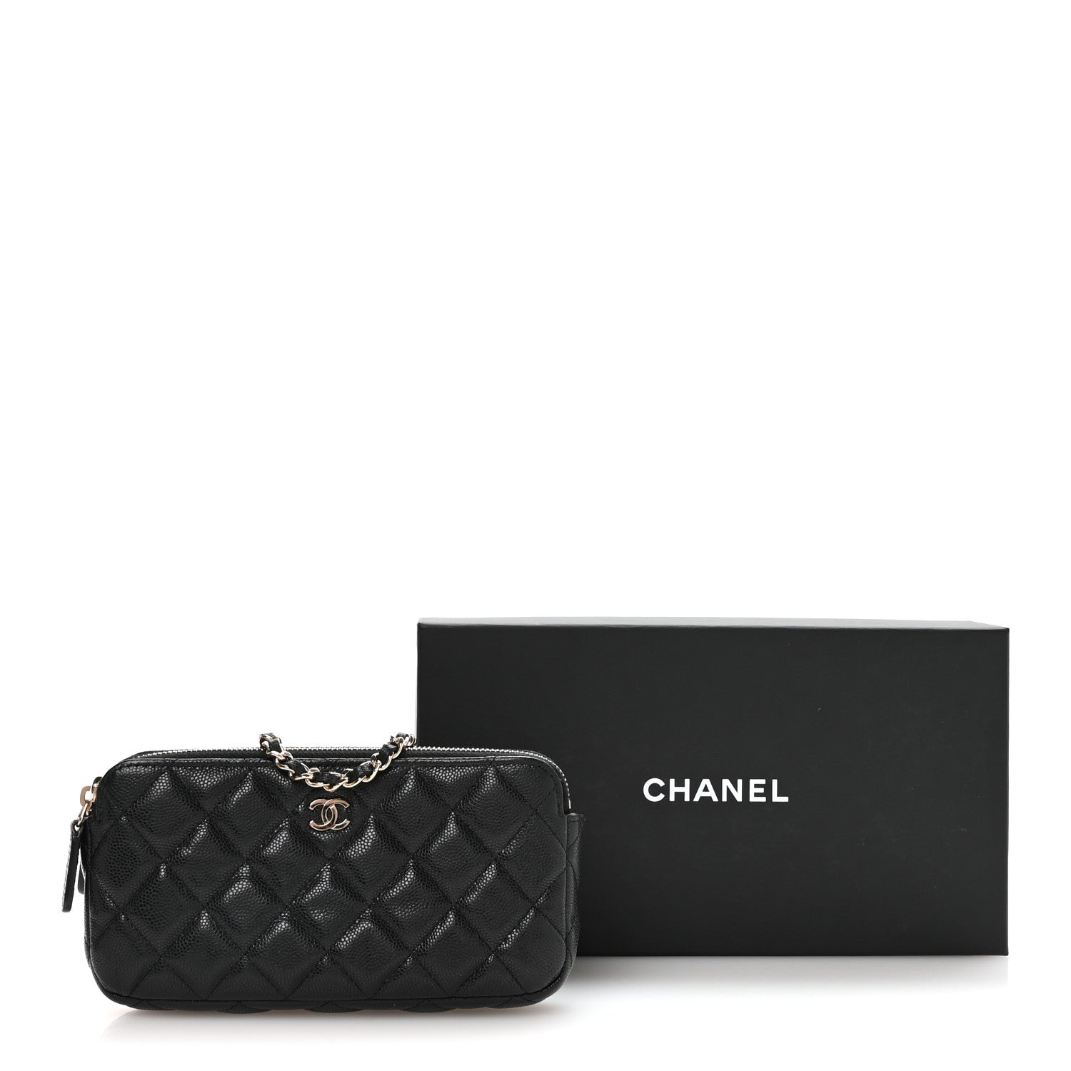 Chanel Caviar Quilted Small Clutch With Chain Black 12 of 12