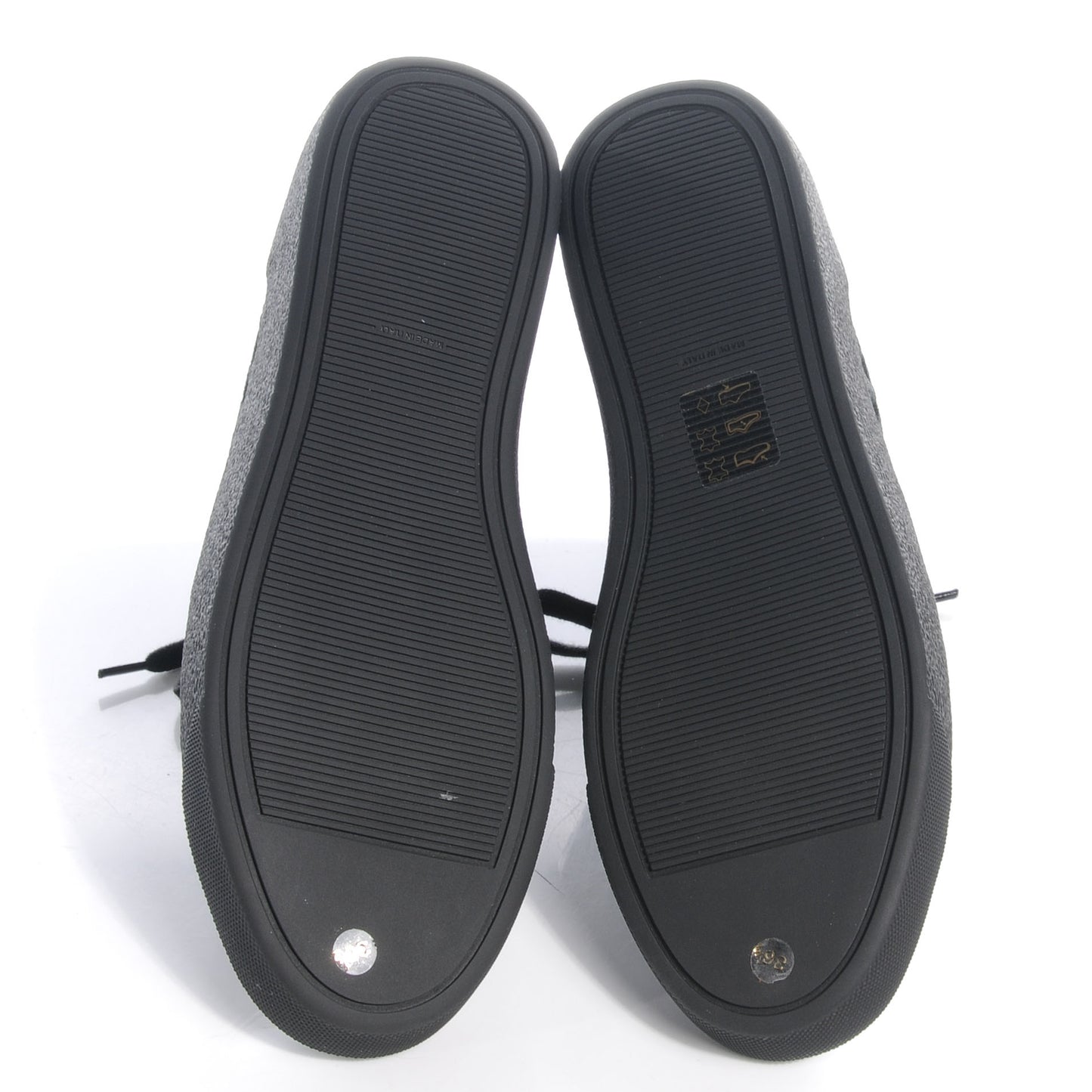 Patent Grained Goatskin Hollow Out Flower Sneakers 36.5 Black
