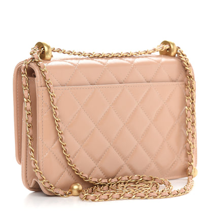 Chanel Calfskin Quilted Perfect Fit Wallet On Chain WOC Beige 3 of 10