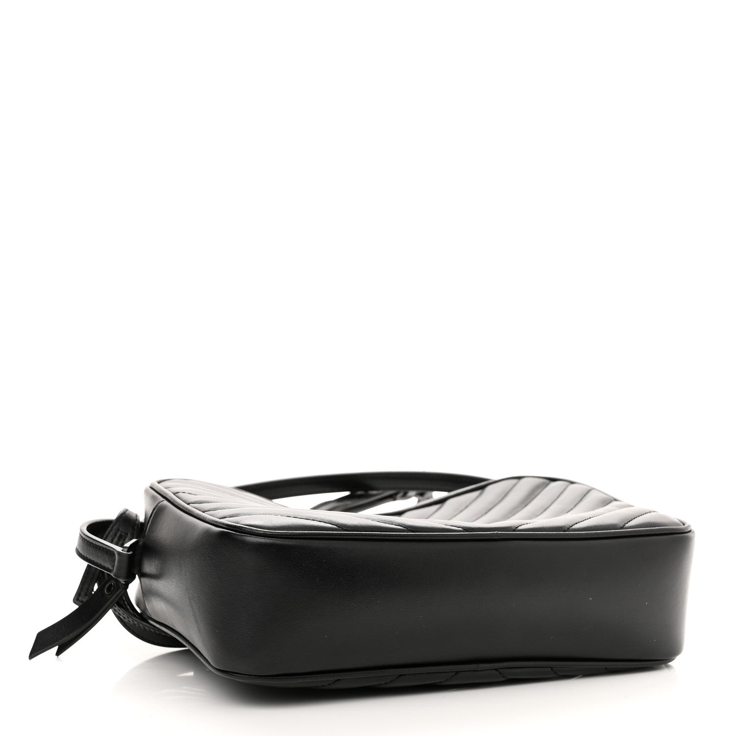 Saint Laurent Calfskin Matelasse Monogram Lou Camera Bag Black 3 of 9