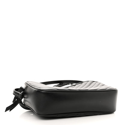 Saint Laurent Calfskin Matelasse Monogram Lou Camera Bag Black 3 of 9