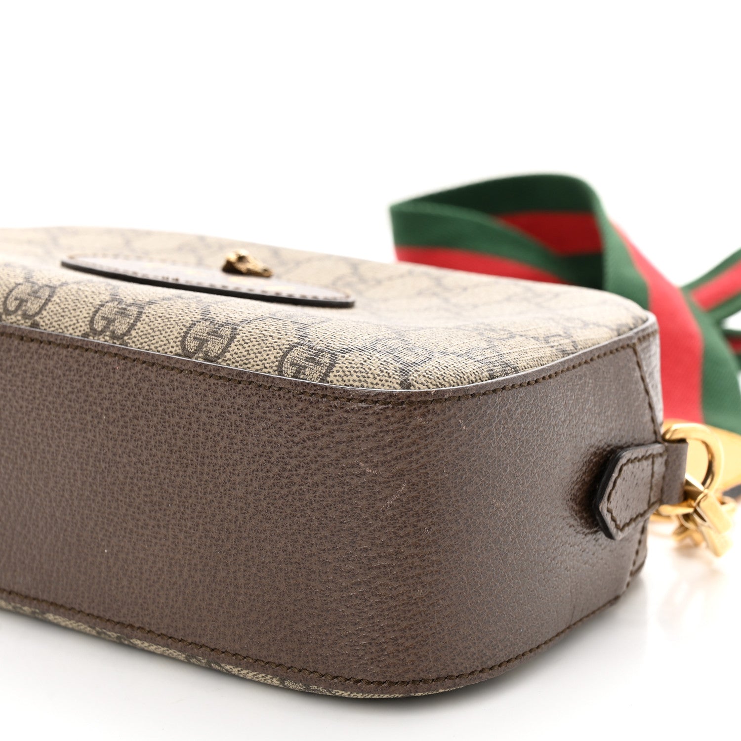 Gucci GG Supreme Monogram Web Neo Vintage Shoulder Bag Beige New Acero Crop 10 of 10