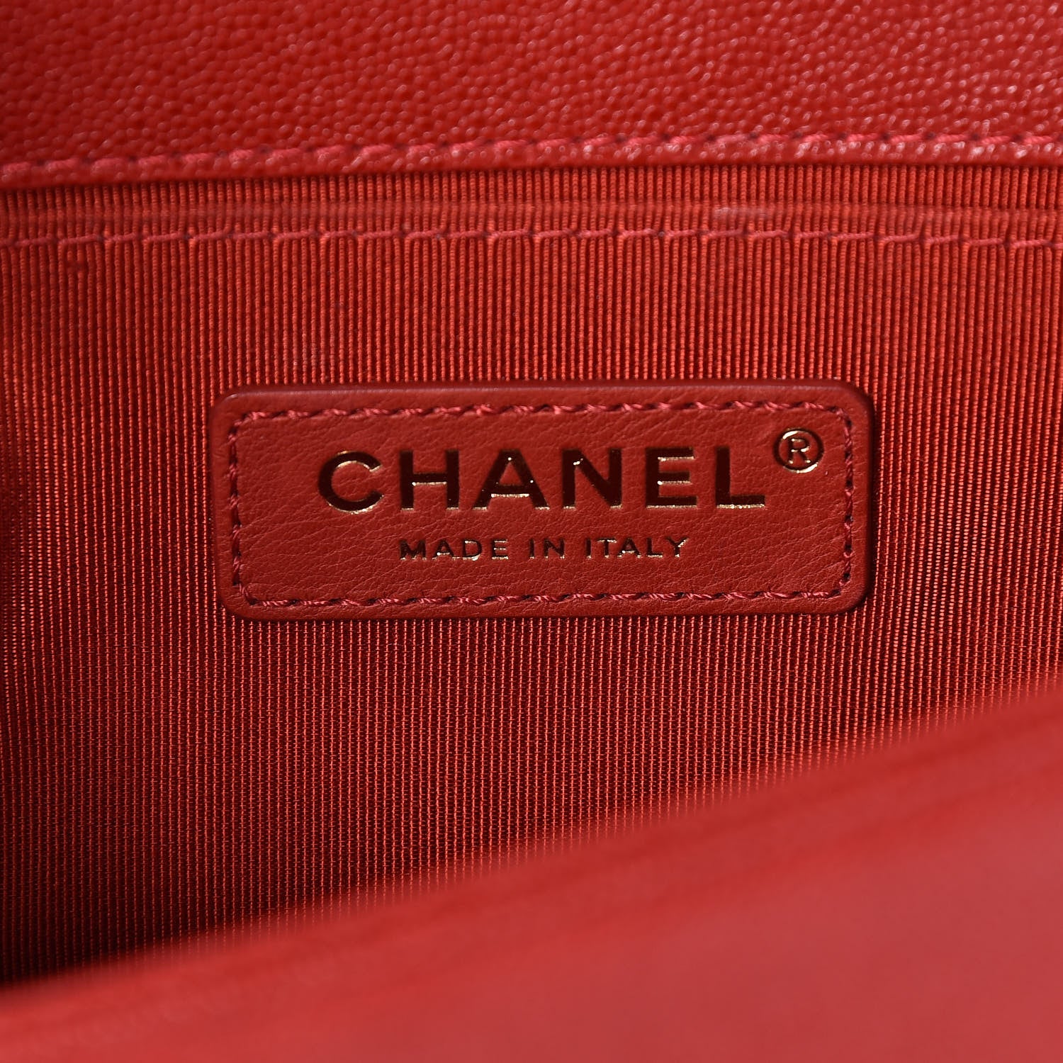 Chanel Caviar Quilted Small Boy Flap Red 6 of 11