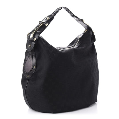 Gucci Monogram Pelham Medium Hobo Black 3 of 14