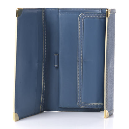 Louis Vuitton Suhali Porte Tresor International Wallet Blue 5 of 8