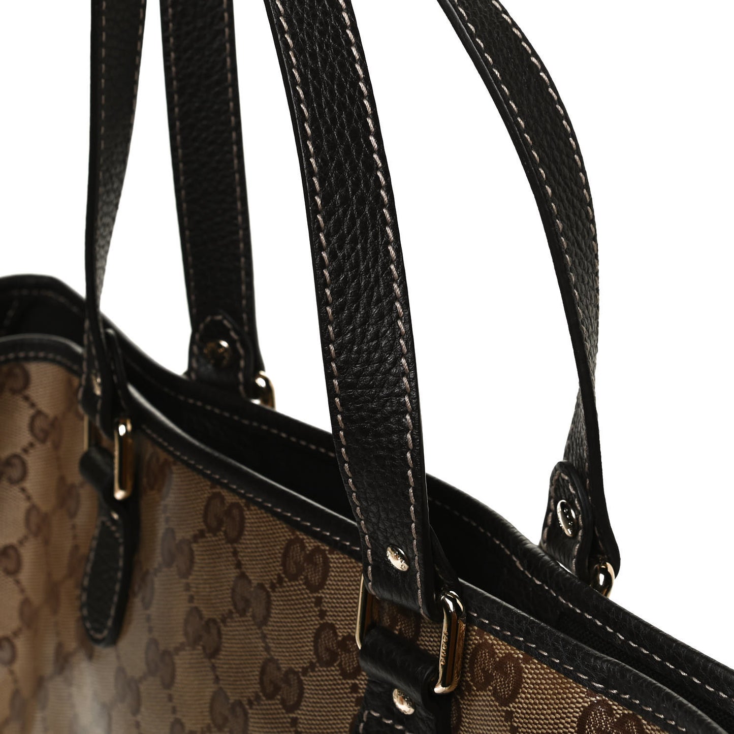 Crystal Monogram Joy Tote Dark Brown