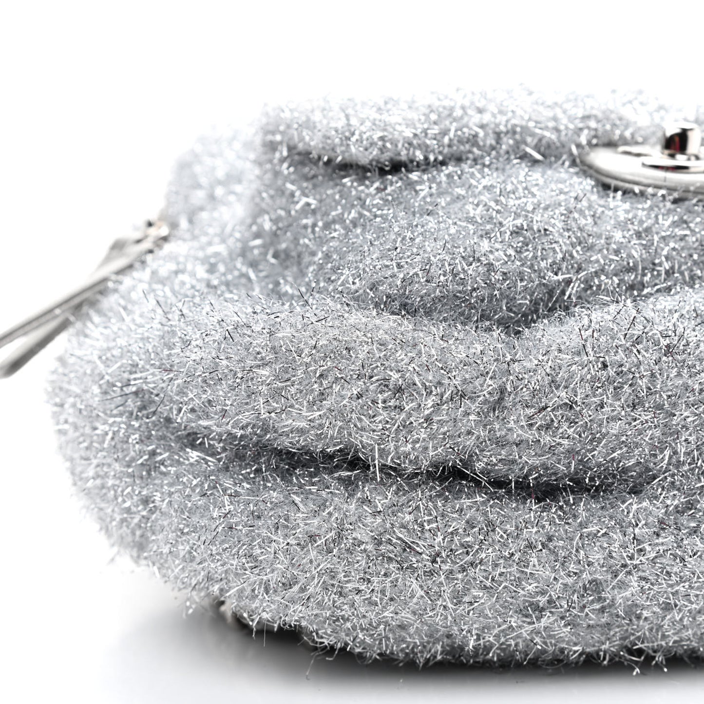 Lurex Knit Mini Pluto Glitter Backpack Grey
