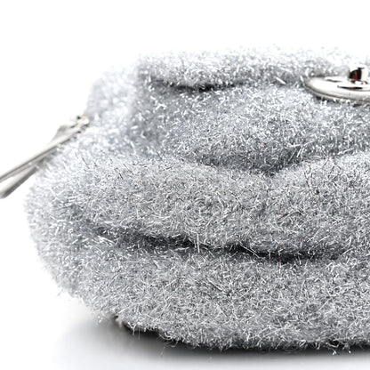 Chanel Lurex Knit Mini Pluto Glitter Backpack Grey 5 of 9