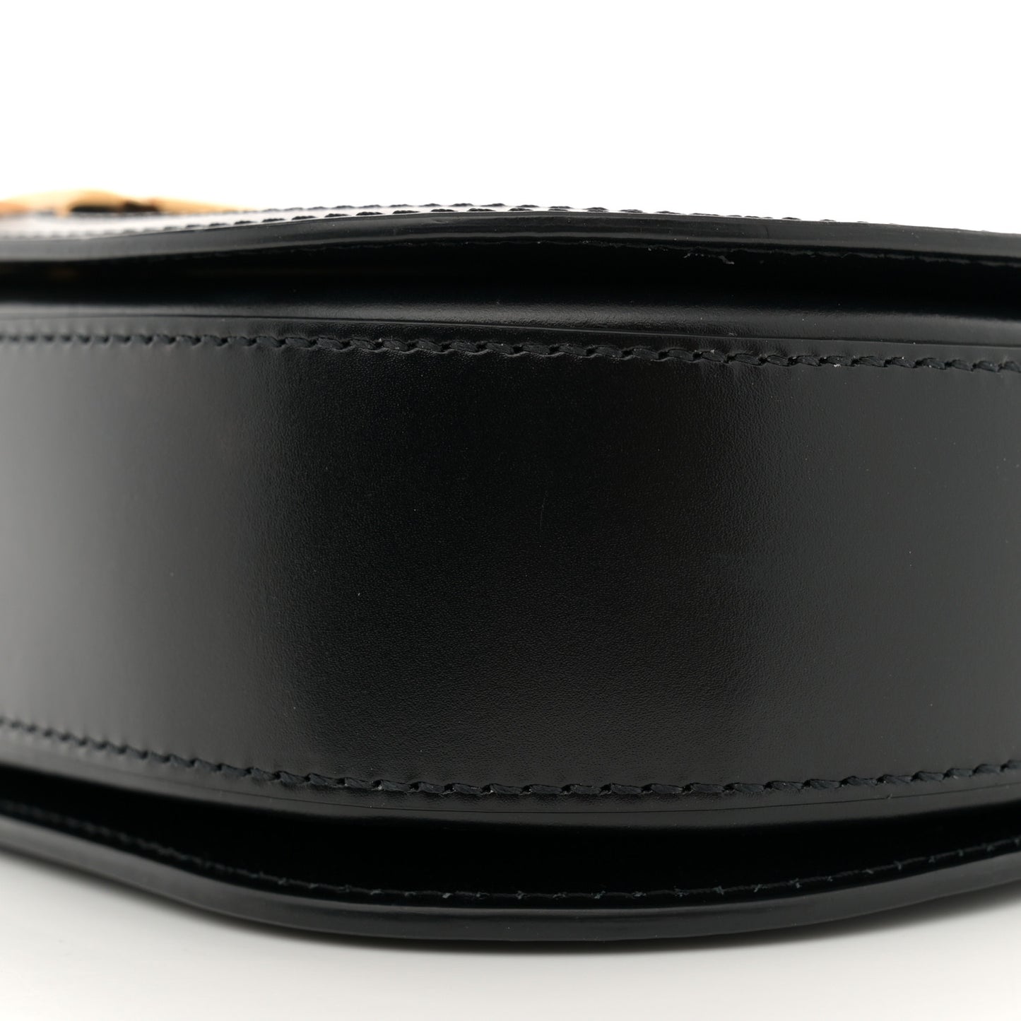 Calfskin Large Greca Goddess Shoulder Bag Black