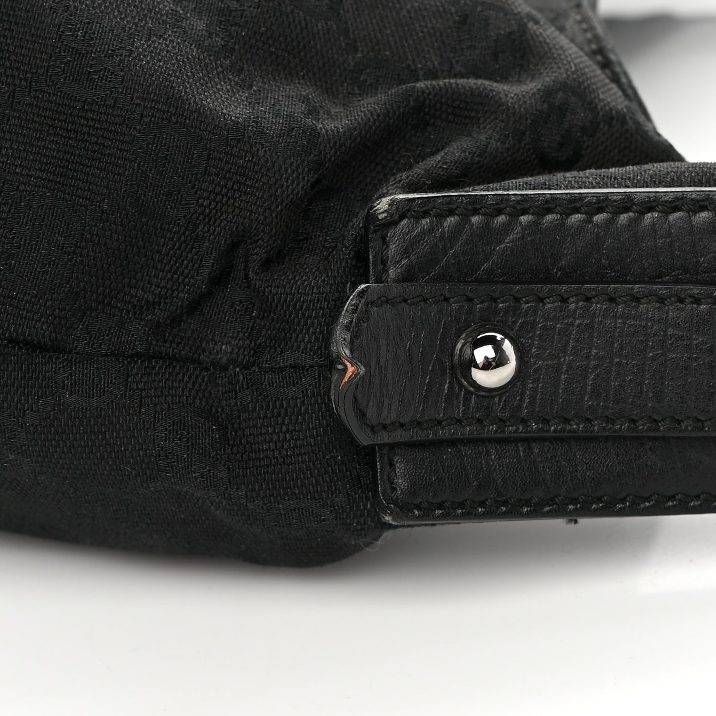 Monogram Medium Horsebit Chain Hobo Black