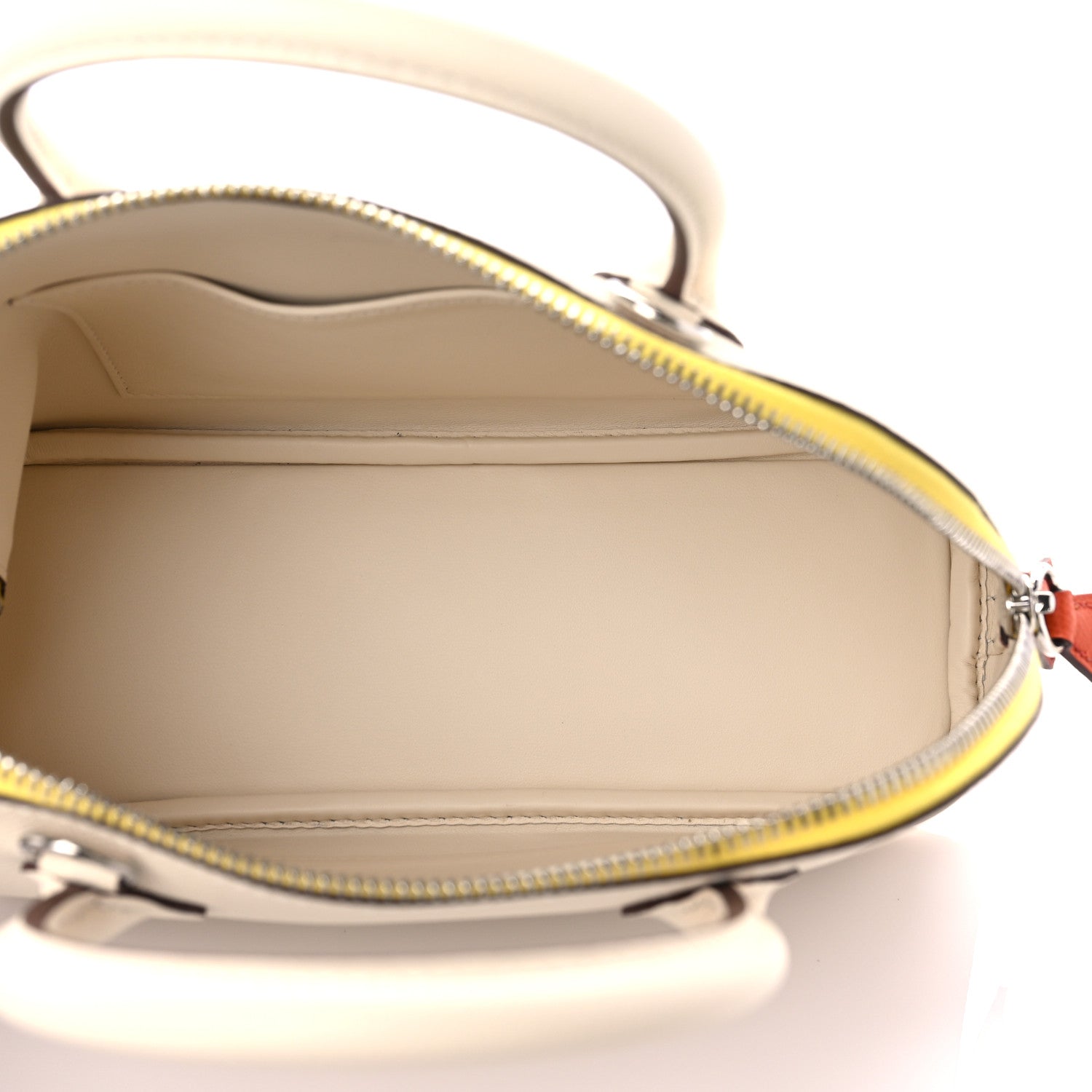 Hermes Epsom Tri-Color 1923 Bolide 25 Nata Terre Battue Jaune Citron 5 of 9