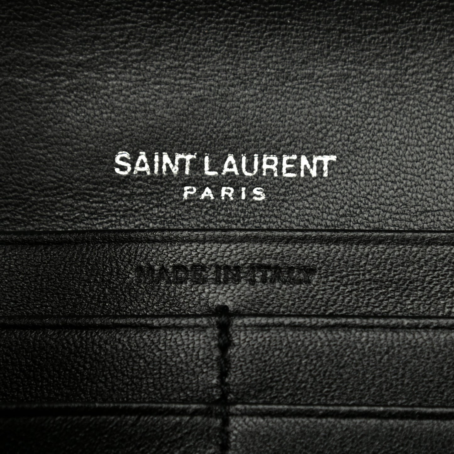 Lambskin Y Quilted Monogram Large Loulou Flap Wallet Black