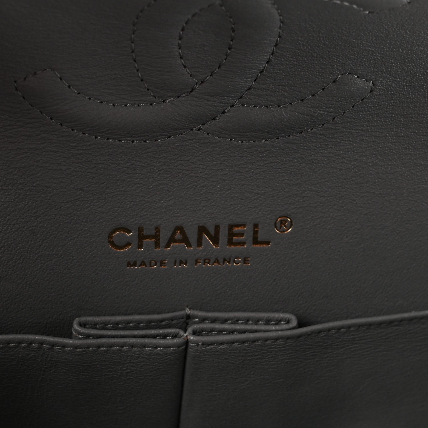 Chanel Caviar Quilted Medium Double Flap Grey 6 of 10