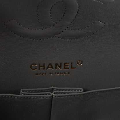 Chanel Caviar Quilted Medium Double Flap Grey 6 of 10