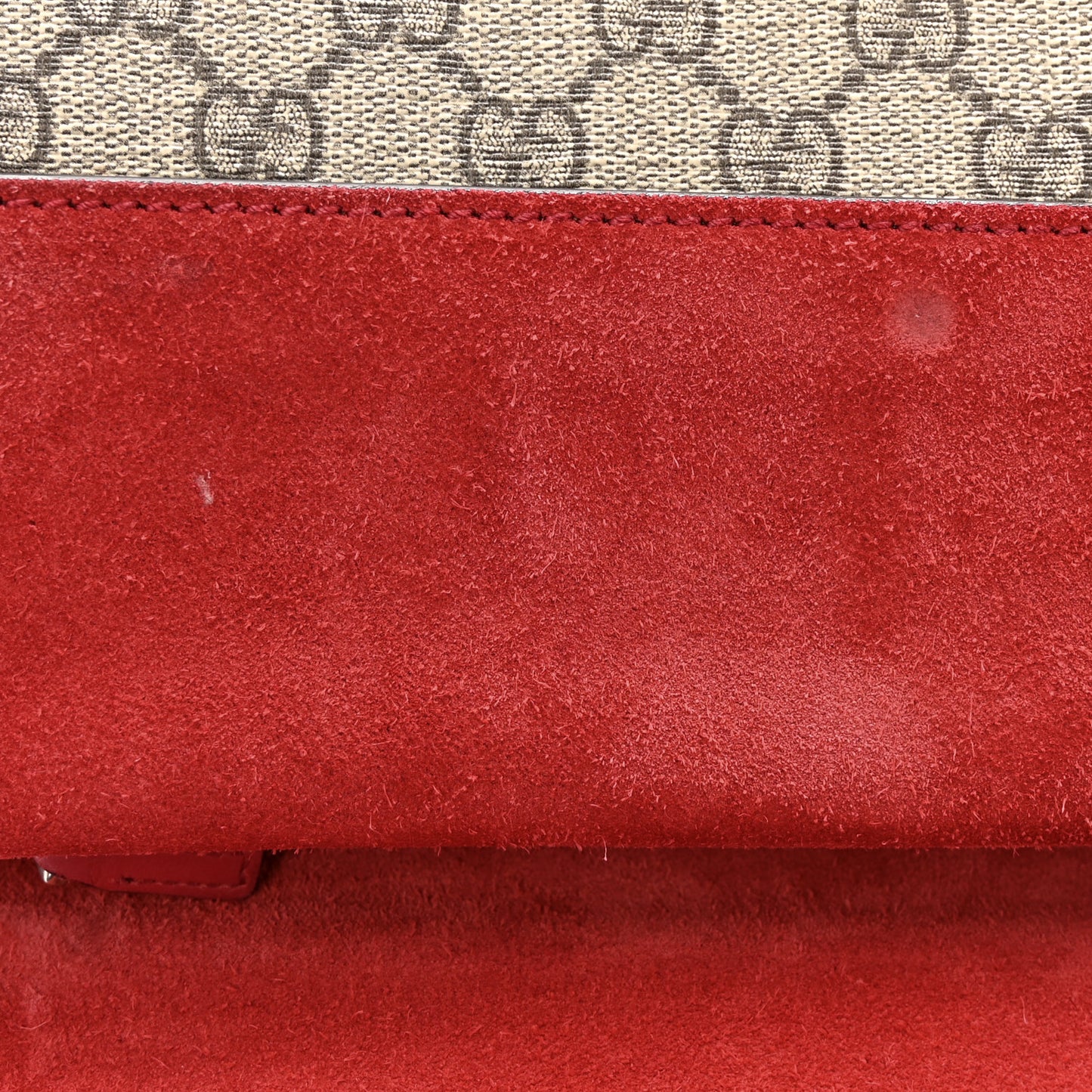 GG Supreme Monogram Small Dionysus Shoulder Bag Red