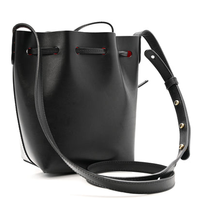 Mansur Gavriel Vegetable Tanned Calfskin Mini Mini Bucket Bag Black Flamma 3 of 12