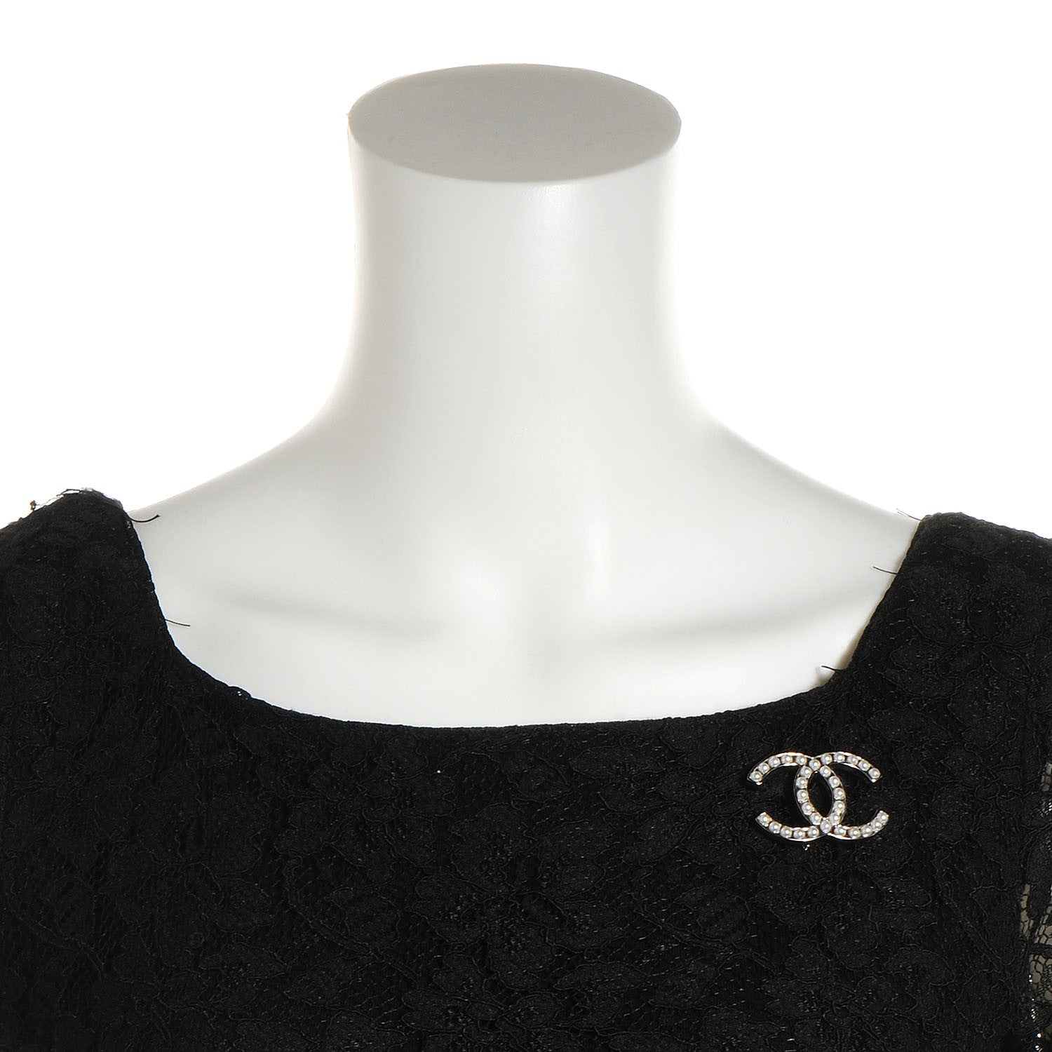 Chanel Pearl CC Brooch Silver 2 of 5