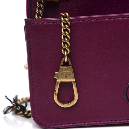 Gucci Velvet Matelasse GG Marmont Mini Bag Fuchsia Violet Cyclamen 8 of 10