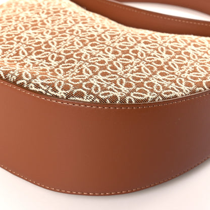 Loewe Jacquard Anagram Calfskin Luna Bag Tan 8 of 8
