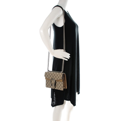 Gucci GG Supreme Monogram Mini Dionysus Shoulder Bag Taupe 2 of 8