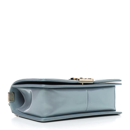 Chanel Iridescent Glazed Calfskin Medium Boy Flap Light Blue 3 of 4
