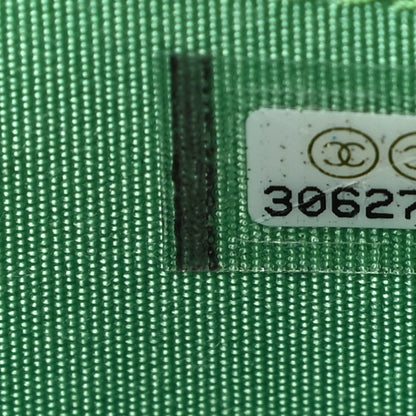 Chanel Lambskin Quilted 19 Zip Around Coin Purse Wallet Green 7 of 11