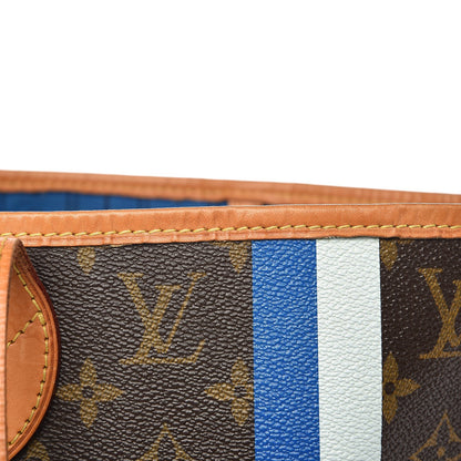 Louis Vuitton Monogram My LV Heritage Neverfull MM Blue De France Gris 9 of 16