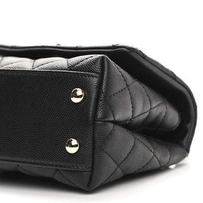 Chanel Caviar Quilted Extra Mini Coco Handle Flap Black 10 of 11