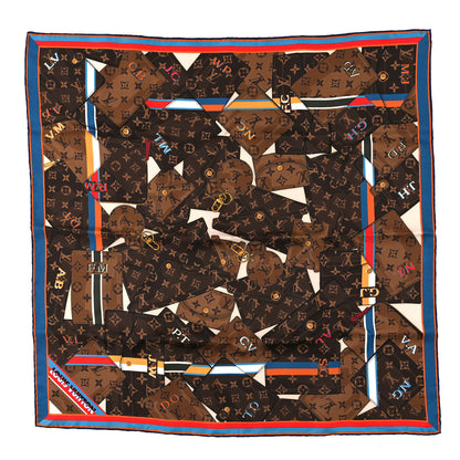 Louis Vuitton Silk Monogram Personally LV Square Square Scarf 70 Brown 1 of 3