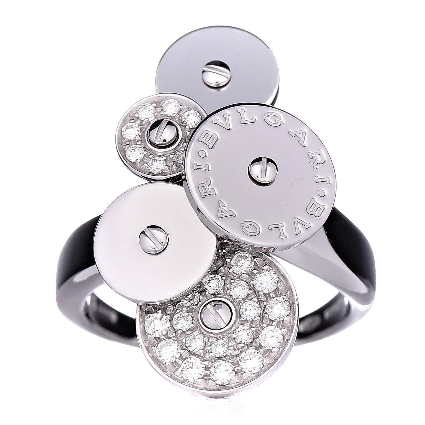 18K White Gold Diamond Cicladi Ring 53 6.25