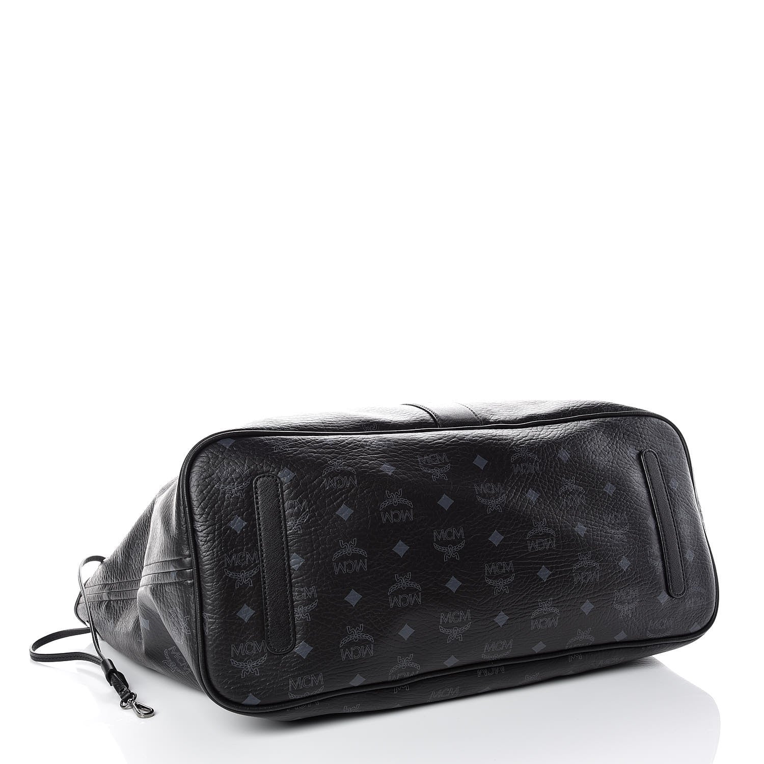 MCM Visetos Large Liz Reversible Shopper Tote Black 6 of 17