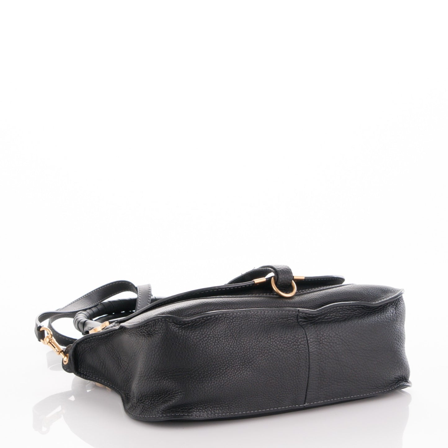 Calfskin Medium Marcie Satchel Black