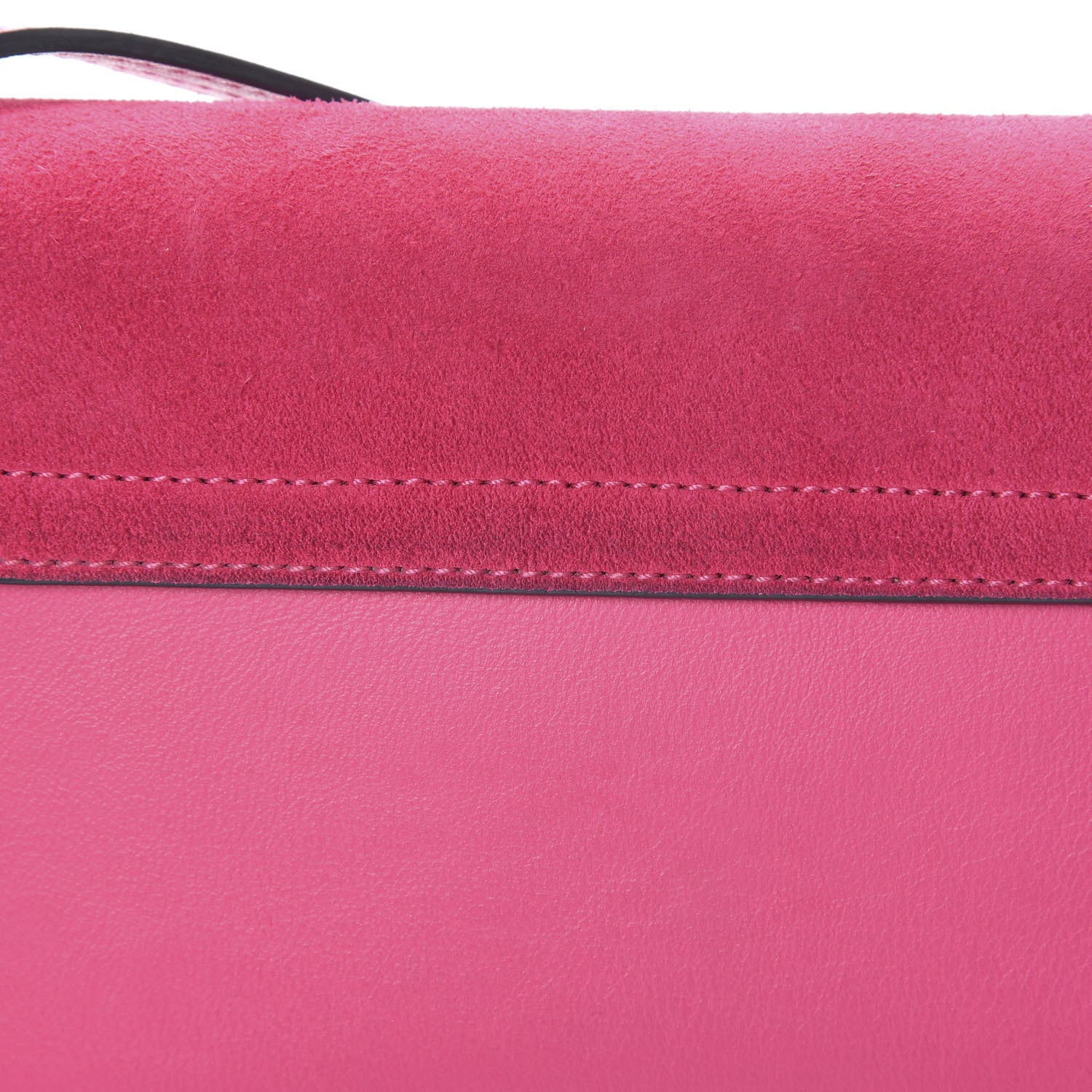 Chloe Suede Calfskin Small Faye Shoulder Bag Fuchsia Rose 15 of 16