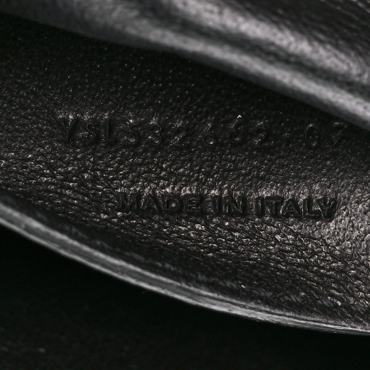 Saint Laurent Lambskin Matelasse Chevron Monogram Small Sulpice Bag Black 9 of 12