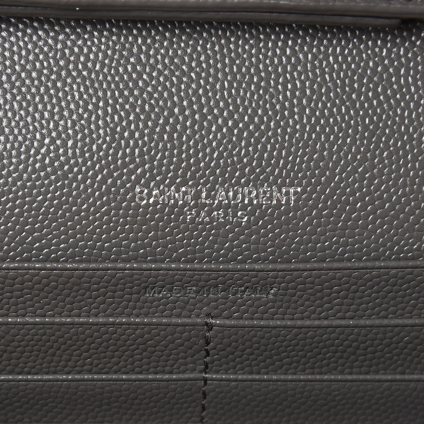 Grain De Poudre Matelasse Chevron Monogram Chain Wallet Earth