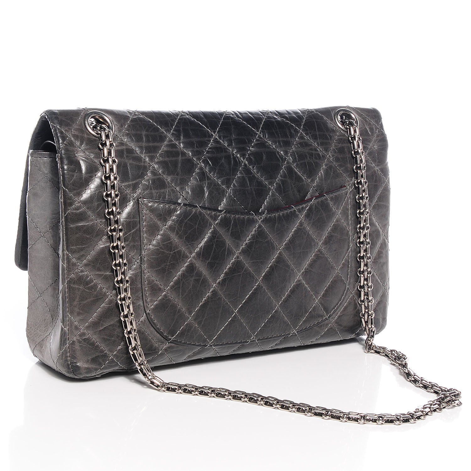 Chanel Aged Calfskin 2.55 Reissue 226 Flap Grey 3 of 9